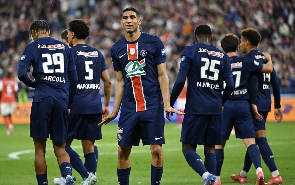 PSGに朗報！CL決勝を前にOusmane DembéléとAchraf Hakimiが全体練習に完全合流